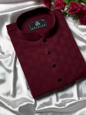 Chinese Popcorn Fabric Panjabi