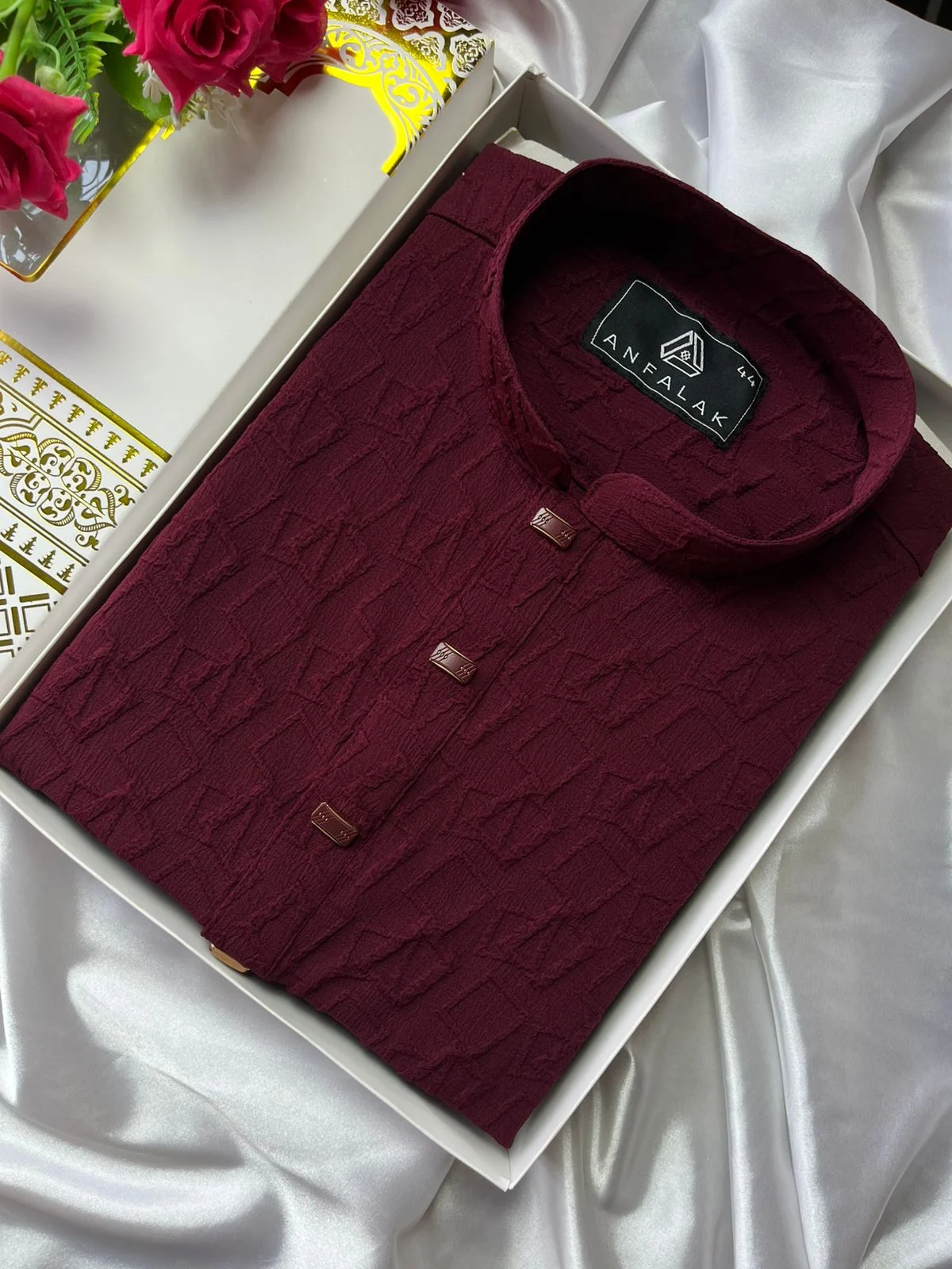 Premium Chinese Popcorn Fabric Panjabi